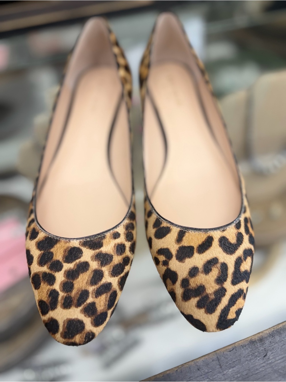 kate spade Leopard Print Ballet Flats - Tan & Black - Picture 2 of 6